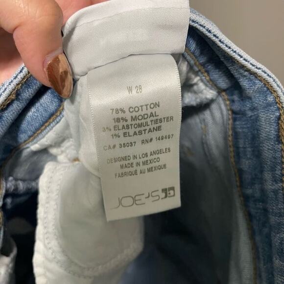 Joe's Jeans The Charlie Flawless Distressed High Rise Skinny Jeans‎ - Size 28 - Picture 9 of 10